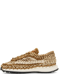 Valentino Garavani Brown Crochet Sneakers