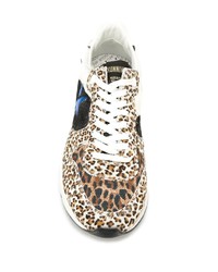 Golden Goose Leopard Print Low Top Sneakers