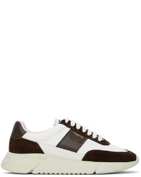 Axel Arigato White Brown Genesis Vintage Runner Sneakers