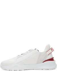 Fendi White Red Flow Sneakers