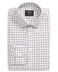 Nordstrom Men's Shop Smartcare Trim Fit Plaid Dress Shirt