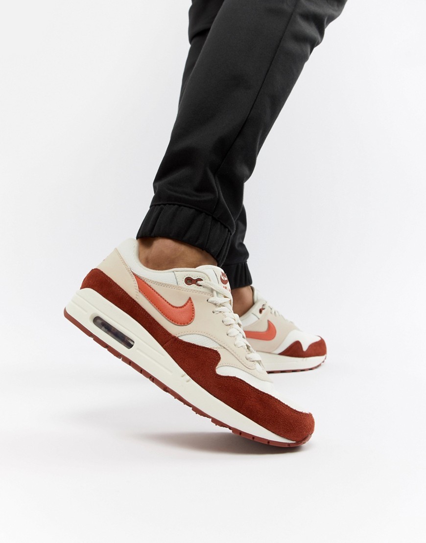 Nike Air Max 1 Trainers In White Ah8145 
