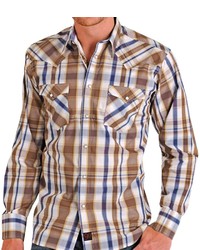 Panhandle Slim 90 Proof Ombre Plaid Shirt Long Sleeve