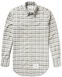 Thom Browne Slim Fit Checked Cotton Oxford Shirt