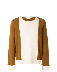 White and Brown Sweatshirt