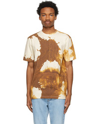 Acne Studios Beige Brown Splatter T Shirt