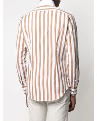 Eleventy Striped Long Sleeved Shirt