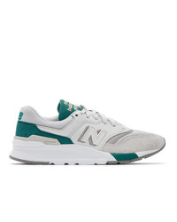 New Balance White And Green 997h Sneakers