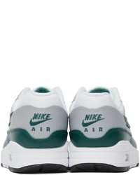 Nike White Green Air Max 1 Lv8 Sneakers