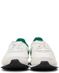 Nike White Green Waffle Trainer 2 Sneakers