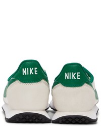 Nike White Green Waffle Trainer 2 Sneakers