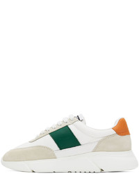 Axel Arigato White Orange Genesis Vintage Runner Sneakers