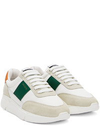 Axel Arigato White Orange Genesis Vintage Runner Sneakers