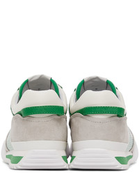 rag & bone White Green Retro Runner 20 Sneakers
