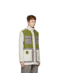 A-Cold-Wall* Off White And Green 3l Model 4 Jacket