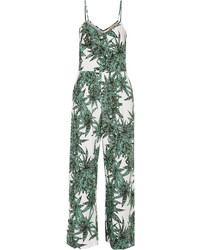 White and Green Jumpsuit