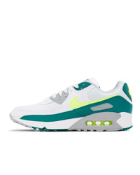 Nike White And Green Air Max Iii Sneakers