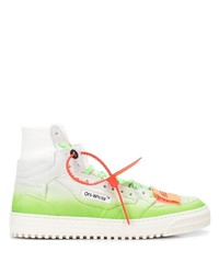 Off-White Fluo Details High Top Sneakers
