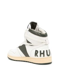 Rhude Logo High Top Sneakers