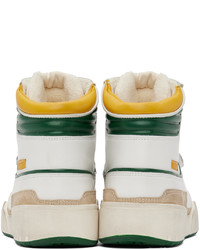 Isabel Marant White Green Alseeh Sneakers