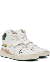 Isabel Marant White Green Alseeh Sneakers