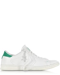 Converse Limited Edition Cons Pro Leather Lp Ox White Dust And Green Sneaker