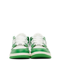 Amiri Green And White Skel Top Low Sneakers