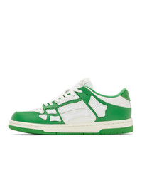 Amiri Green And White Skel Top Low Sneakers