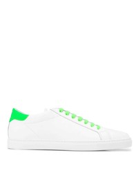 Emporio Armani Neon Trimmed Low Top Trainers