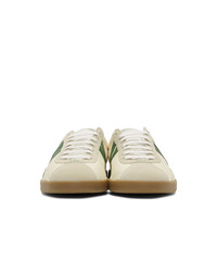 Lanvin Off White And Green Jl Sneakers