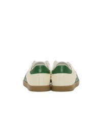 Lanvin Off White And Green Jl Sneakers