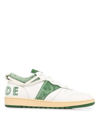 Rhude Panelled Lace Up Sneakers