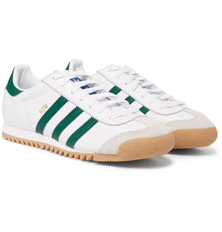 adidas Originals Rom Suede Trimmed Leather Sneakers, $84 MR PORTER | Lookastic