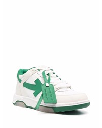 Off-White Two Tone Lace Up Sneakers