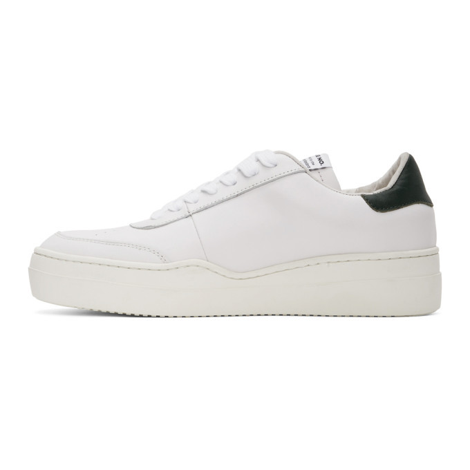 Article No. White And Green 0517 04 04 Sneakers, $72 | SSENSE | Lookastic