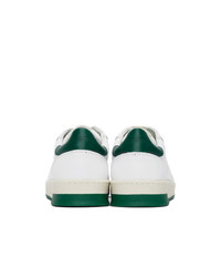 Axel Arigato White And Green Clean 180 Sneakers