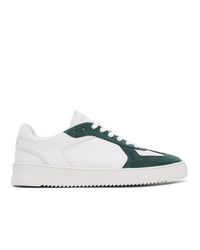 Filling Pieces White And Green Field Ripple Pine Sneakers