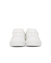Versace White And Green Jungle Ilus Sneakers