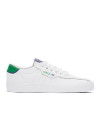 adidas Originals White And Green Love Set Super Sneakers