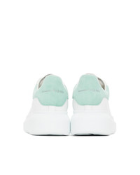 Alexander McQueen White And Green Oversized Sneakers