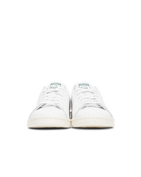 adidas Originals White And Green Stan Smith Sneakers