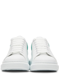 Alexander McQueen White Blue Oversized Sneakers