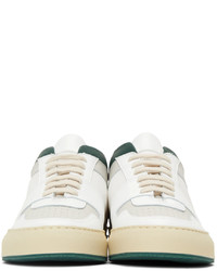 Common Projects White Green Bball Low Decades Sneakers