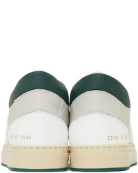 Common Projects White Green Bball Low Decades Sneakers