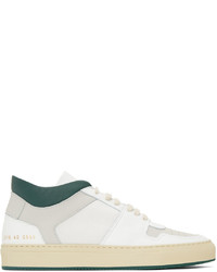 Common Projects White Green Bball Low Decades Sneakers