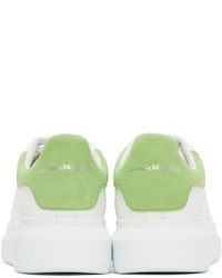 Alexander McQueen White Green Oversized Sneakers