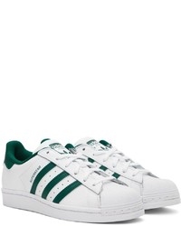 adidas Originals White Green Sneakers