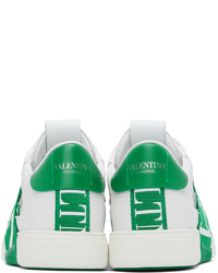 Valentino Garavani White Green Vl7n Sneakers