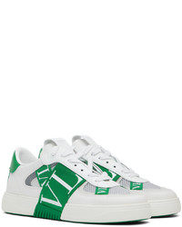 Valentino Garavani White Green Vl7n Sneakers