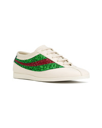 Gucci Falacer Sneakers With Sequinned Web
